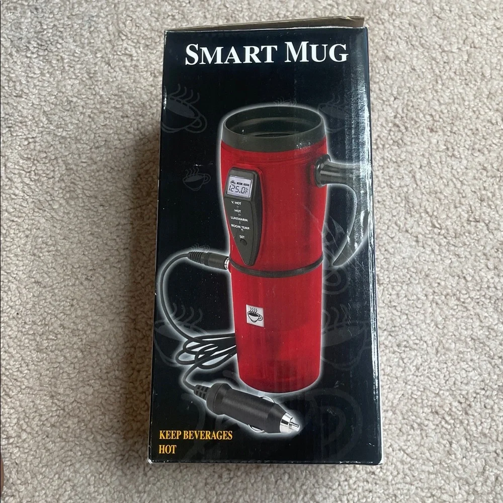 NWT Red Smart Mug Insulated Travel Tumbler - Picture 1 of 9